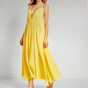 Loup Charmant dress yellow S. NWT beautiful Sold out 383+tax original price.